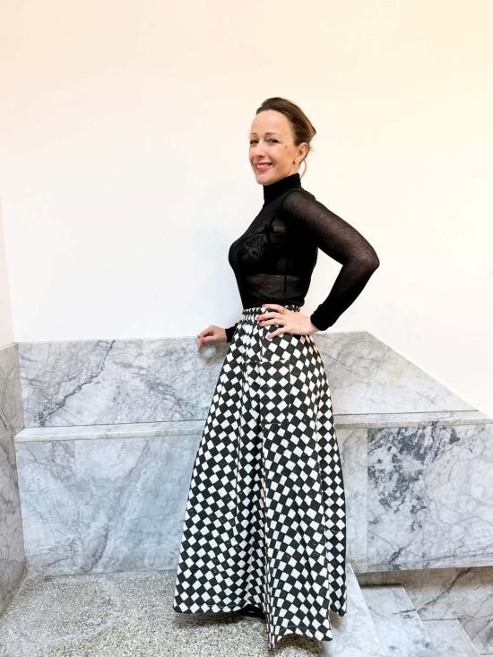  해피 프렌치 갱 롱 스커트 틸다 스커트 블랙 로잔지 - HAPPY FRENCH GANG