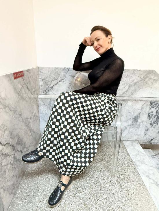  Happy French Gang 롱 스커트 해피 프렌치 갱 틸다 스커트 블랙 로잔지