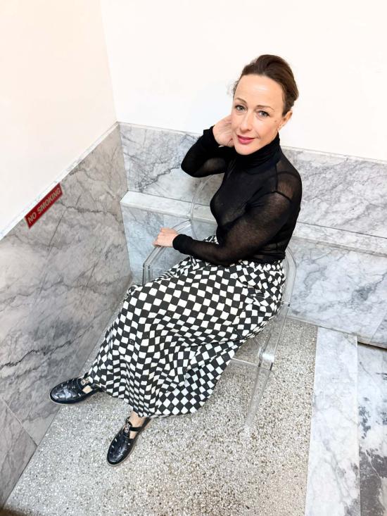  해피 프렌치 갱 롱 스커트 틸다 스커트 블랙 로잔지 - HAPPY FRENCH GANG