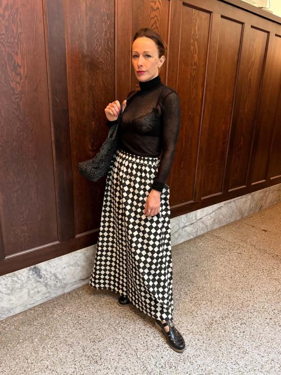  해피 프렌치 갱 롱 스커트 틸다 스커트 블랙 로잔지 - HAPPY FRENCH GANG