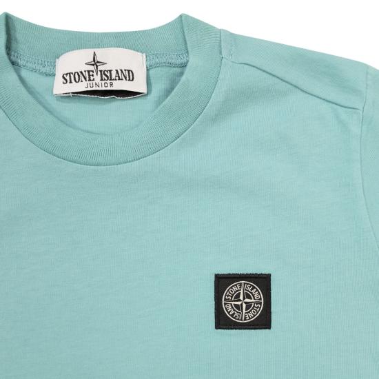 25SS [키즈] 스톤 아일랜드 티셔츠 K1S162100002 TURQUOISE - STONE ISLAND