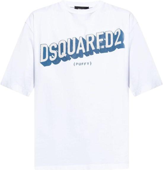 25FW 디스퀘어드2 반팔 티셔츠 S74GD1445D20020100 WHITE