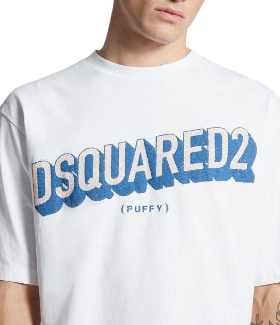 25FW 디스퀘어드2 반팔 티셔츠 S74GD1445D20020100 WHITE - DSQUARED2