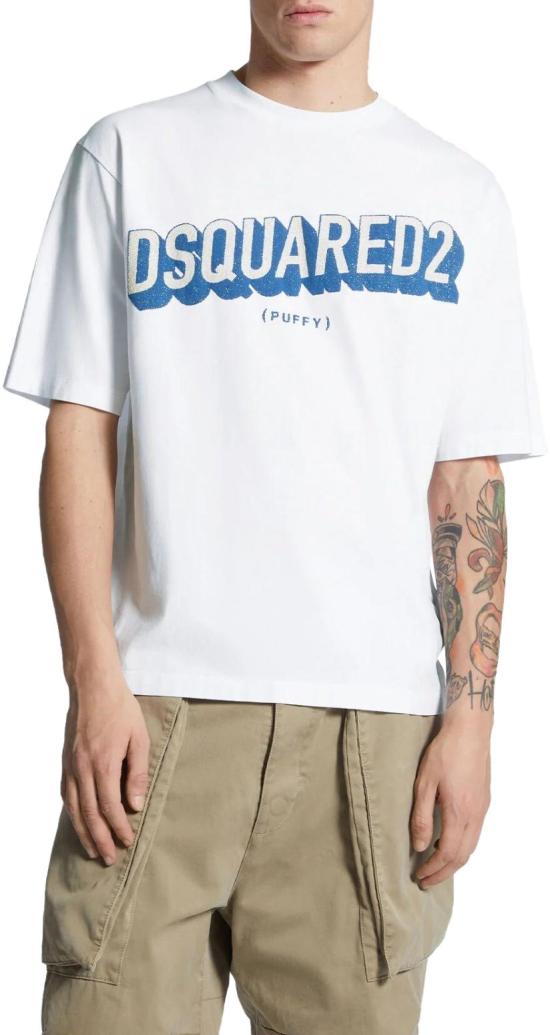 25FW 디스퀘어드2 반팔 티셔츠 S74GD1445D20020100 WHITE - DSQUARED2