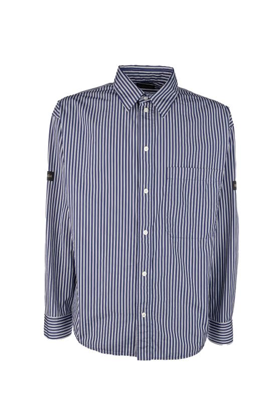 26SS 발렌시아가 긴팔 셔츠 857814TTM34 8502 NAVY WHITE