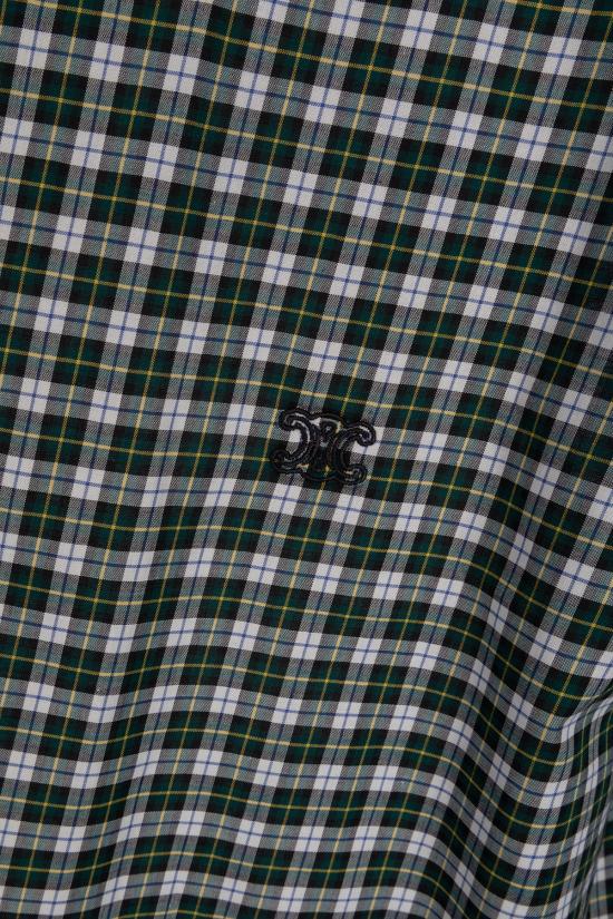 26SS 셀린느 긴팔 셔츠 RC0AZ1393 GDL5 BLANC VERT JAUNE - CELINE