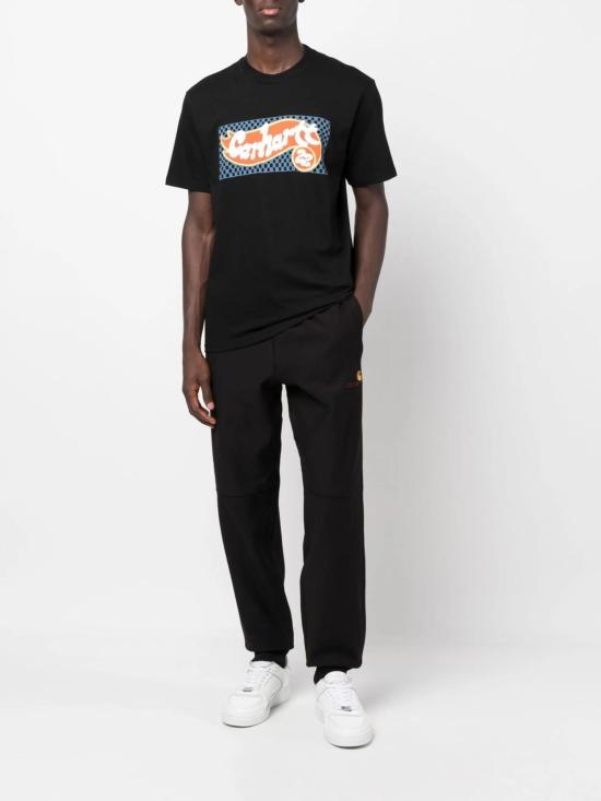 26FW 칼하트 WIP 스트레이트 팬츠 허리끈 조절형 면 혼방 트레이닝 - CARHARTT WIP