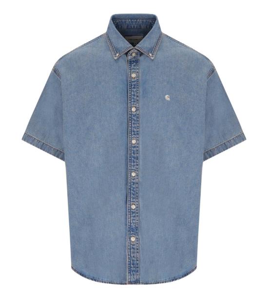 26SS 칼하트 WIP 숏슬리브 루카스 셔츠 I034575 0135 S Blue