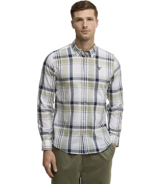 26SS 바버 긴팔 셔츠 MSH5295 GN34 S Green - BARBOUR