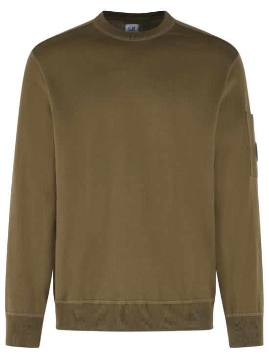 26SS 씨피 컴퍼니 코튼 씨 아일랜드 크루넥 렌즈 스웨터 20CMKN102A 110560A683 Green