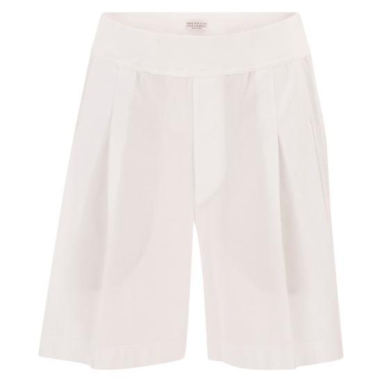 26SS 브루넬로 쿠치넬리 숏팬츠 ML944P9238 WHITE