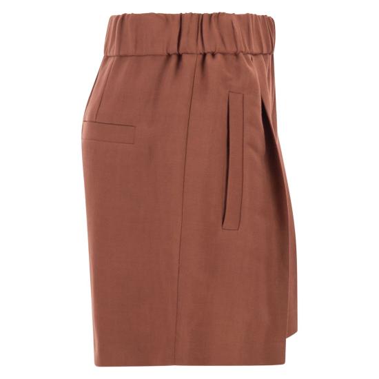 26SS 브루넬로 쿠치넬리 숏팬츠 MH126P8955 BROWN - BRUNELLO CUCINELLI