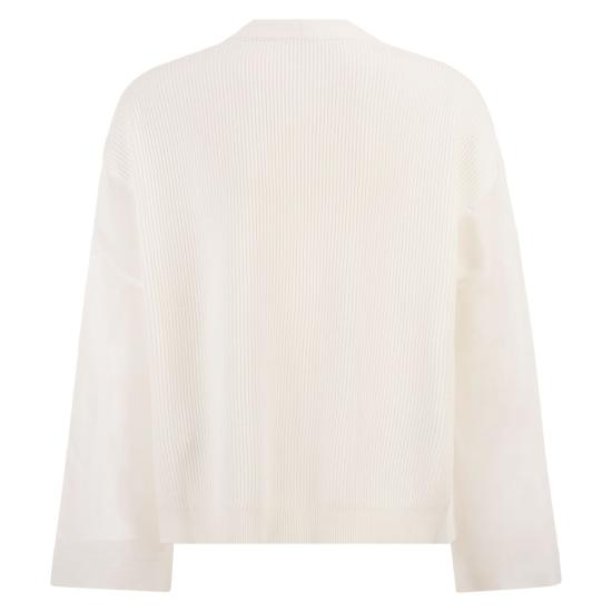 26SS 브루넬로 쿠치넬리 스웨터 M19259516 WHITE - BRUNELLO CUCINELLI