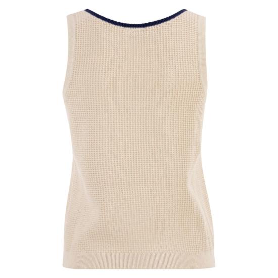 26SS 브루넬로 쿠치넬리 폴로 티셔츠 M19225720 WHITE BLUE - BRUNELLO CUCINELLI