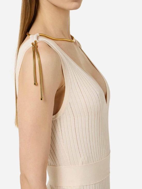  엘리자베타프랜치 미디 스커트 AM18S61E2193 White - ELISABETTA FRANCHI