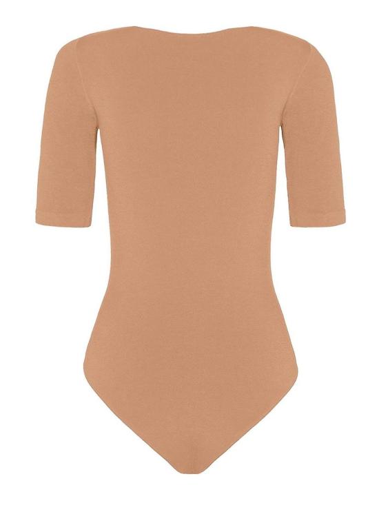 26SS 월포드 민소매 티셔츠 750894878 Beige - WOLFORD