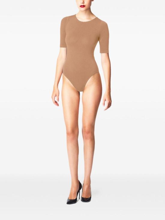 26SS 월포드 민소매 티셔츠 750894878 Beige - WOLFORD