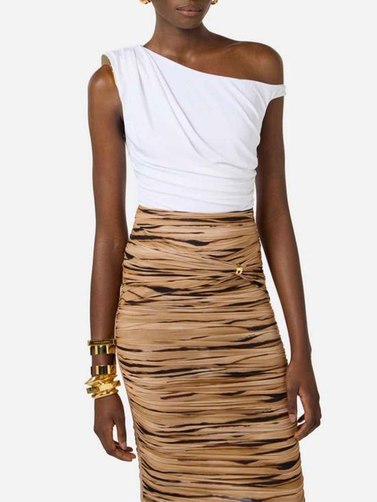  엘리자베타프랜치 민소매 티셔츠 BO01361E2360 White - ELISABETTA FRANCHI