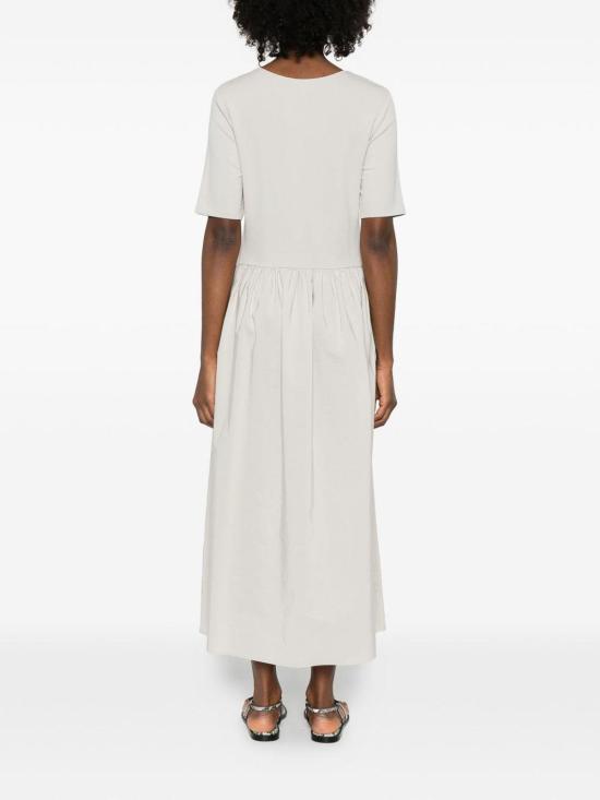 26SS 엠포리오 아르마니 미디 스커트 EW003528AF16066U8012 Light Grey - EMPORIO ARMANI