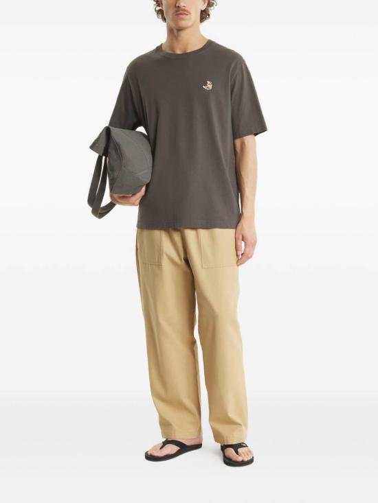 26SS 메종키츠네 반팔 티셔츠 QM00102KJ70260453 Brown - MAISON KITSUNE