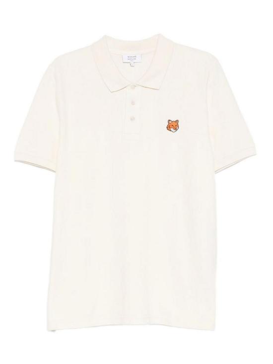 26SS 메종키츠네 폭스 헤드 레귤러 폴로 티셔츠 PM00209KP00020063 Beige