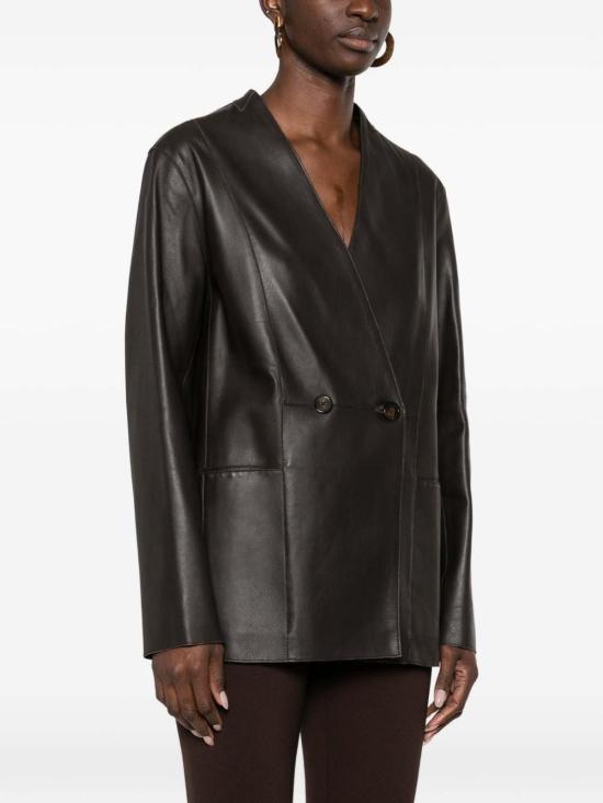 26SS 엠포리오 아르마니 가죽 자켓 EW004096AF23957U6030 Brown - EMPORIO ARMANI