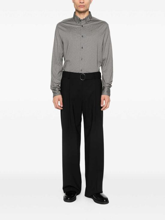 26SS 엠포리오 아르마니 긴팔 셔츠 EM005446AF24857F1158 Black - EMPORIO ARMANI