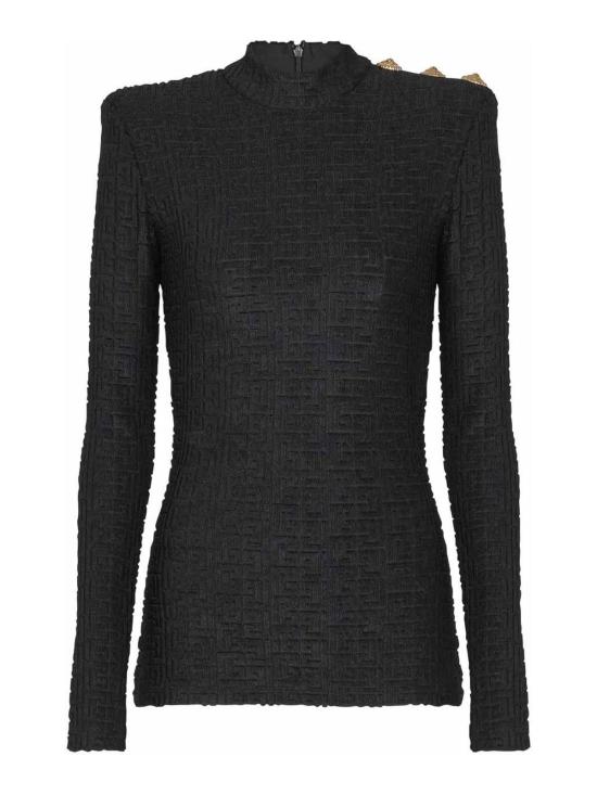 26SS 발망 민소매 티셔츠 GF1AR962JL420PA Black