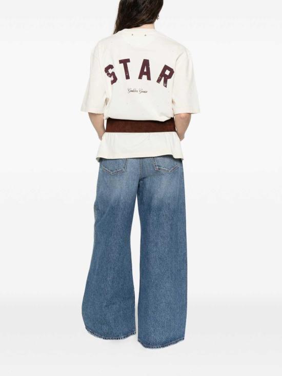 26SS 골든구스 반팔 티셔츠 GUP01873DP00242111616 White - GOLDEN GOOSE