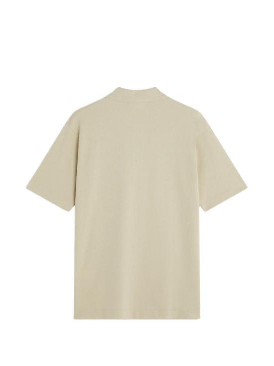 26SS 메종키츠네 폭스 헤드 컴포트 폴로 티셔츠 PM00210KP00010450 Beige - MAISON KITSUNE