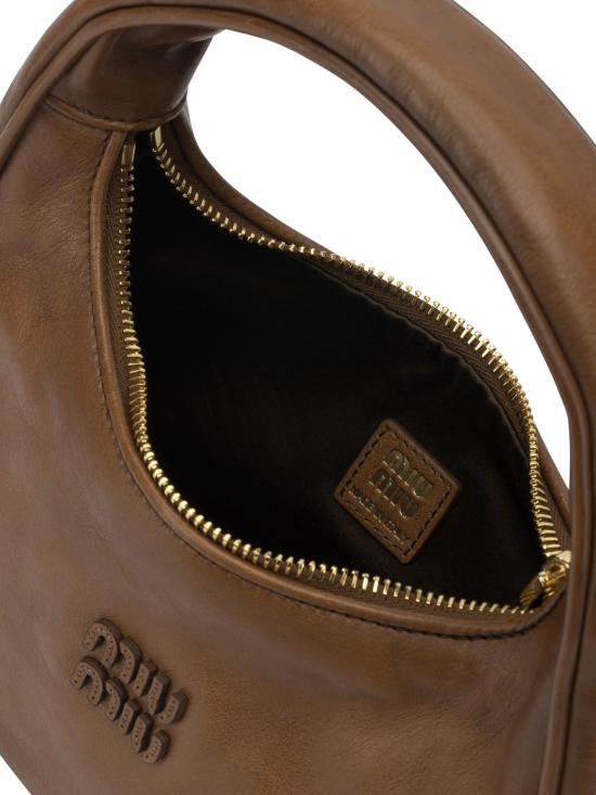 26FW 미우미우 토트백 5BC1252IERF0046 V OMF Brown - MIU MIU