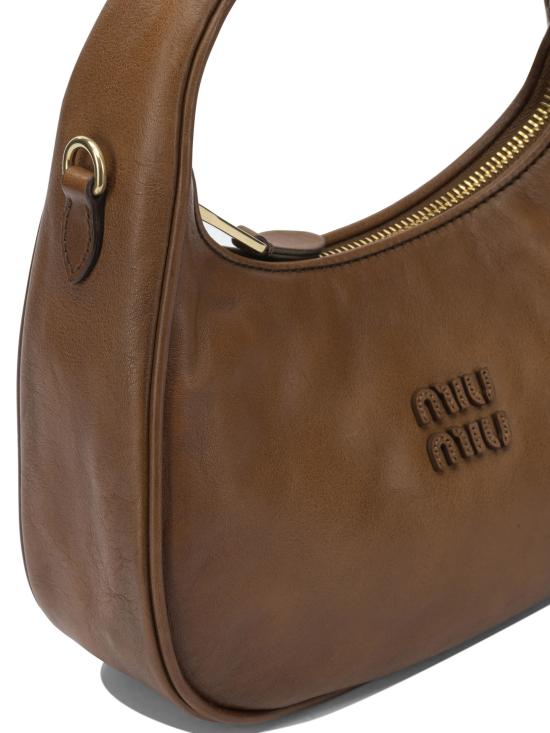 26FW 미우미우 토트백 5BC1252IERF0046 V OMF Brown - MIU MIU