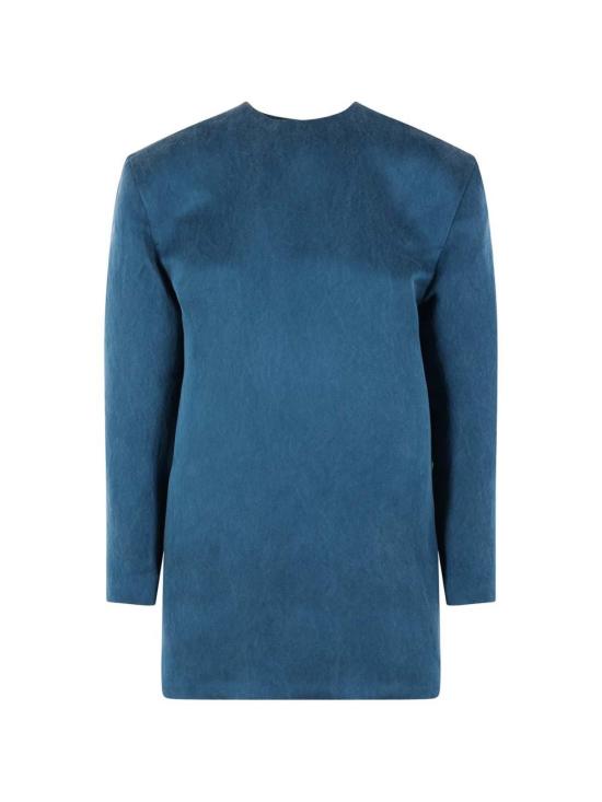 25FW 생로랑 숏 원피스 848977Y5J304582 Blue - SAINT LAURENT