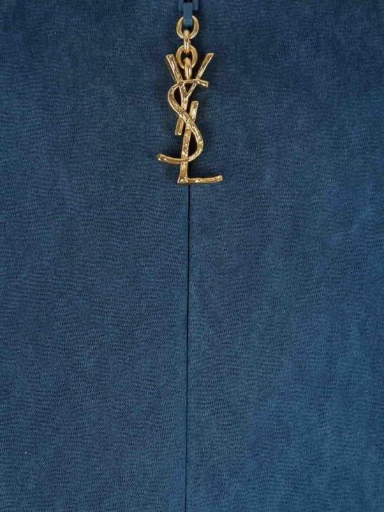 25FW 생로랑 숏 원피스 848977Y5J304582 Blue - SAINT LAURENT