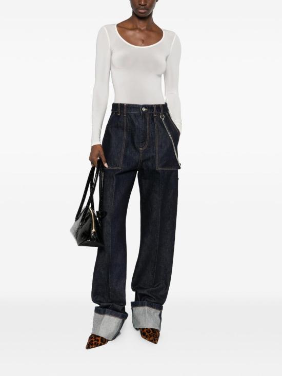 26SS 월포드 민소매 티셔츠 780551167 White - WOLFORD