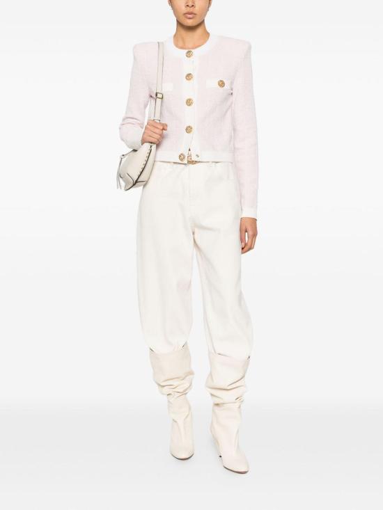 26SS 발망 가디건 GF1KL000KJ48OIB Nude Neutrals - BALMAIN