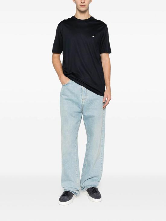 26SS 엠포리오 아르마니 반팔 티셔츠 EM004592AF13747UB118 Blue - EMPORIO ARMANI