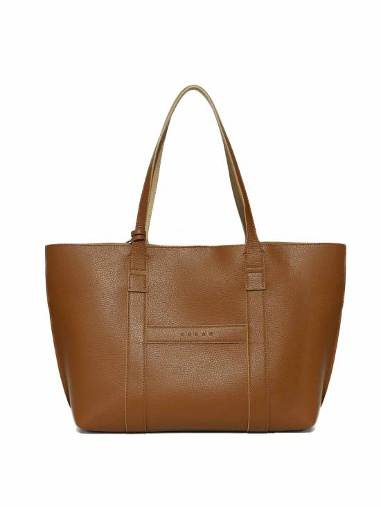 26SS 호간 토트백 KBW01WA0300UZU7E23 Brown - HOGAN