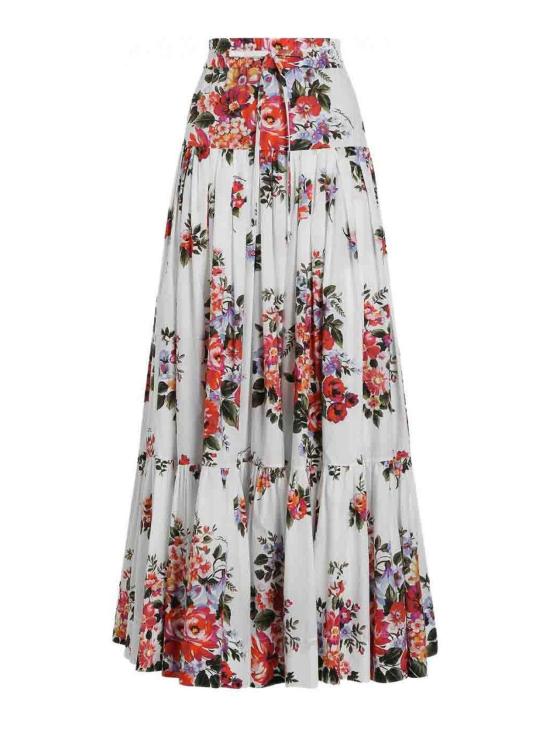 26SS 돌체앤가바나 롱 스커트 F4DC6THS5UUHA5ZO White