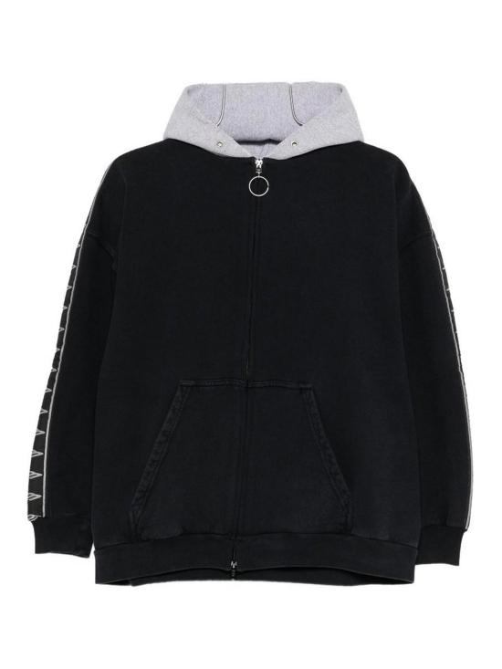 26SS 발렌시아가 스트라이프 패치드 후드 집업 후디 858137TTVP63563