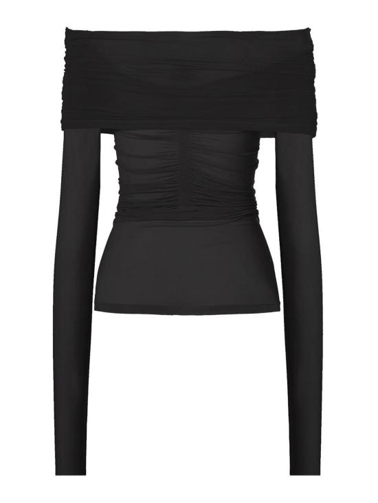 26SS 월포드 민소매 티셔츠 583117005 Black - WOLFORD