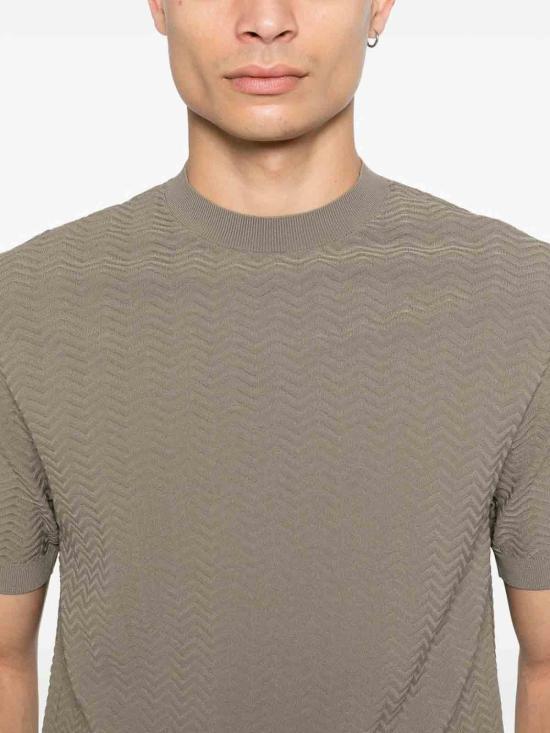 26SS 엠포리오 아르마니 반팔 티셔츠 EM004671AF23759U6183 Grey - EMPORIO ARMANI