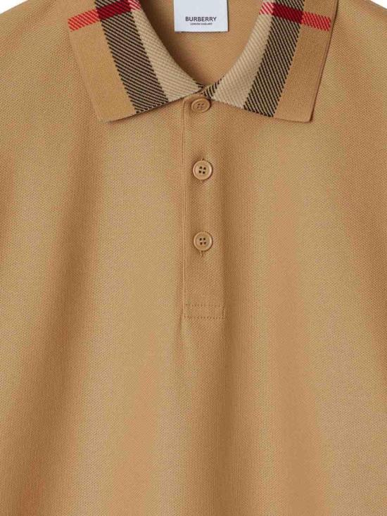 26SS 버버리 코튼 폴로셔츠 8095924 Beige - BURBERRY