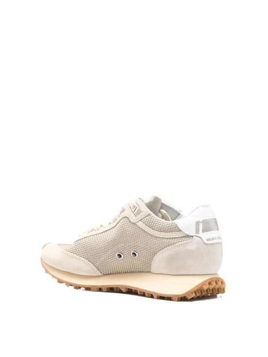 26SS 골든구스 메쉬 스웨이드 어퍼 & 블랙 스타 마라톤 스니커즈 GWF00683F00784015259 Beige - GOLDEN GOOSE