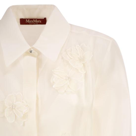 26SS 막스마라 스튜디오 블라우스 2616261013600 WHITE - MAX MARA STUDIO