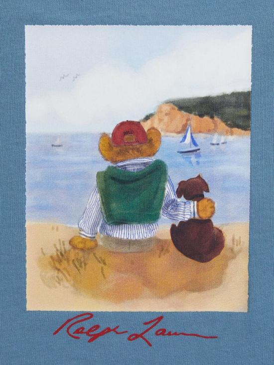 26SS [키즈] 폴로 랄프로렌 티셔츠 322A12424 001 Bear camp blue - POLO RALPH LAUREN