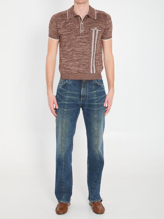 26SS 베르사체 폴로 티셔츠 1024448 BROWN - VERSACE