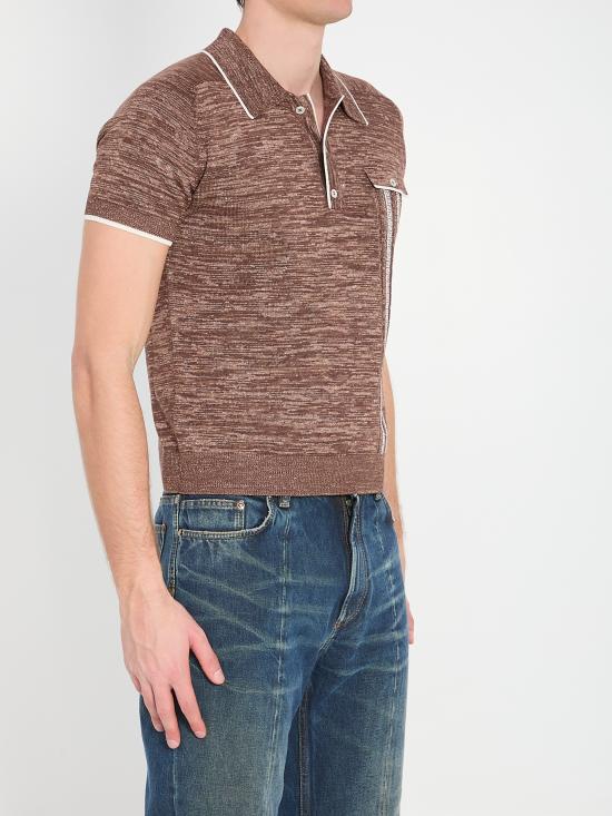 26SS 베르사체 폴로 티셔츠 1024448 BROWN - VERSACE