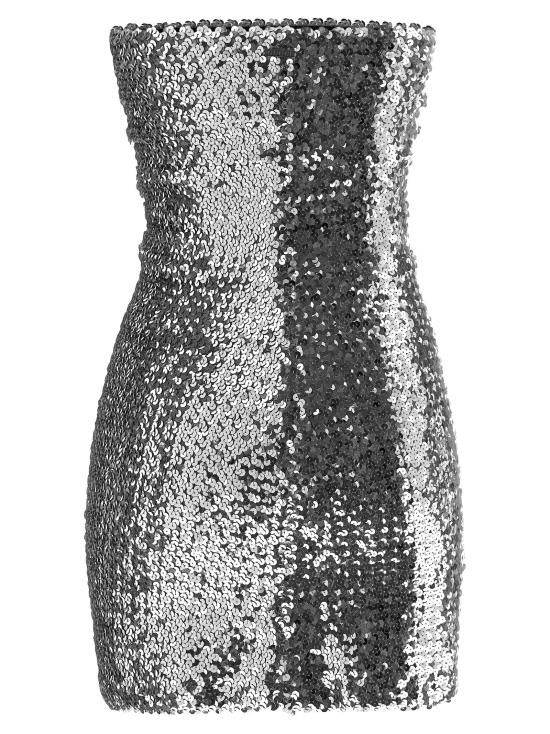 26SS 구찌 숏 원피스 860518ZZZAA1700 Silver - GUCCI