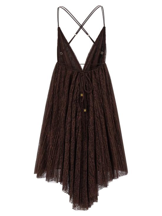 26SS 엘리자베타프랜치 숏 원피스 AB97062E2644 Brown - ELISABETTA FRANCHI